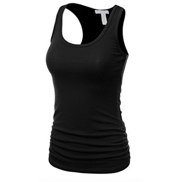 Workout FDPlus Womens Racerback Plus Size Solid Tank Top Yoga 1x 2X 3X